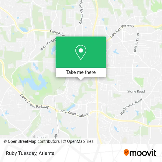 Ruby Tuesday map