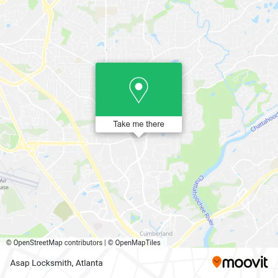 Asap Locksmith map