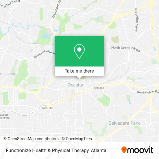 Functionize Health & Physical Therapy map
