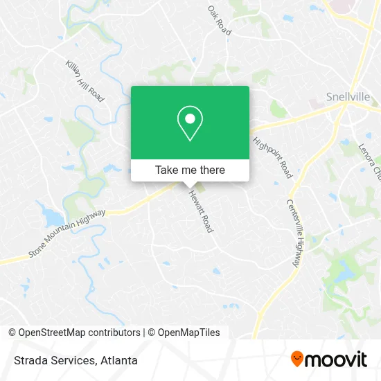 Strada Services map