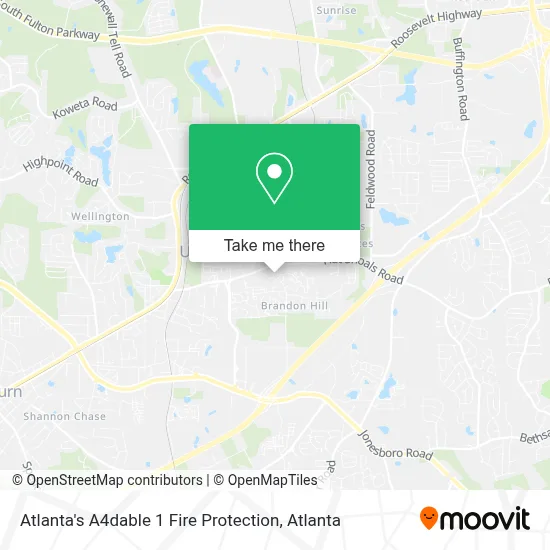 Atlanta's A4dable 1 Fire Protection map