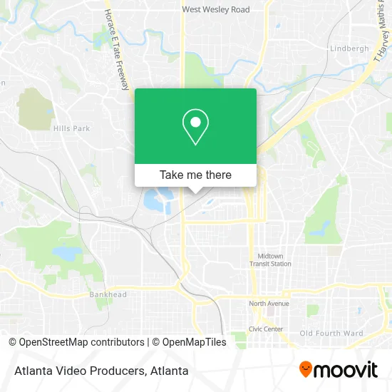 Atlanta Video Producers map