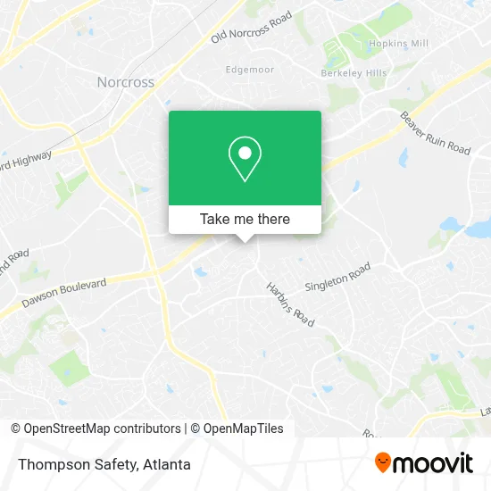 Thompson Safety map