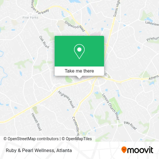 Ruby & Pearl Wellness map