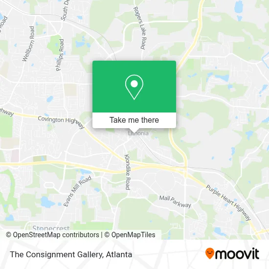 The Consignment Gallery map