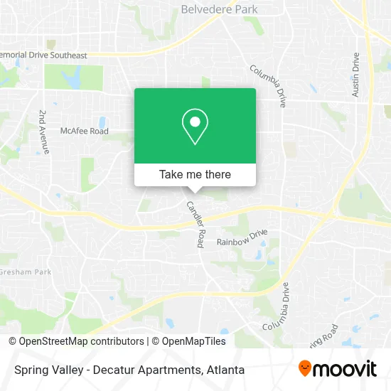Spring Valley - Decatur Apartments map
