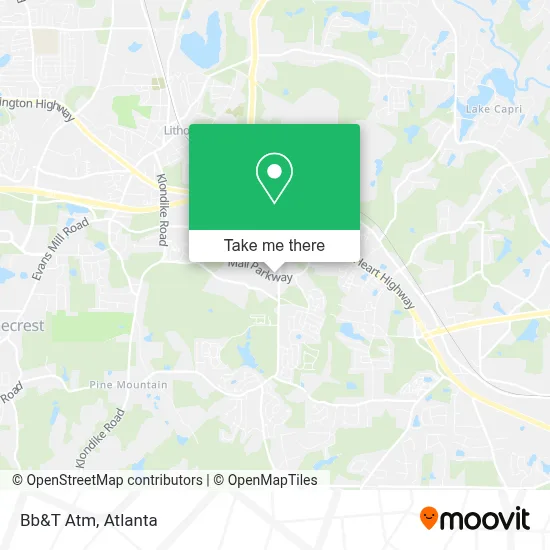 Bb&T Atm map