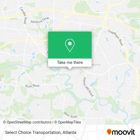 Select Choice Transportation map