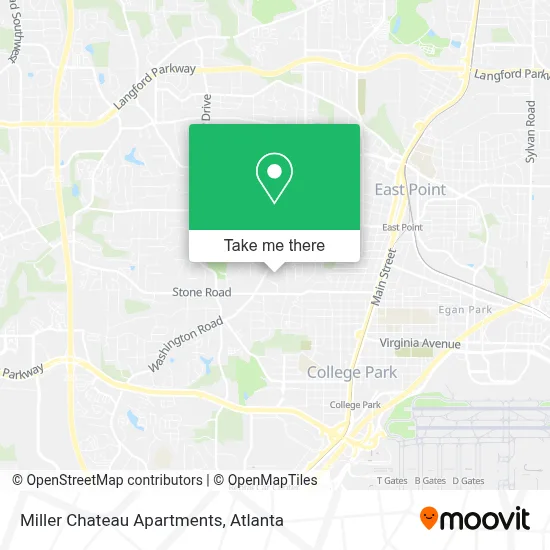 Miller Chateau Apartments map