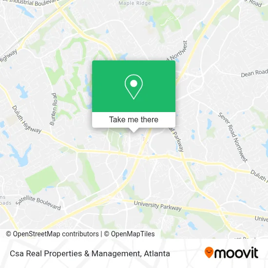 Csa Real Properties & Management map