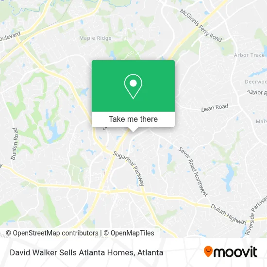 David Walker Sells Atlanta Homes map