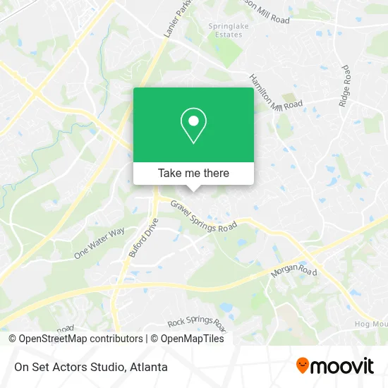 On Set Actors Studio map