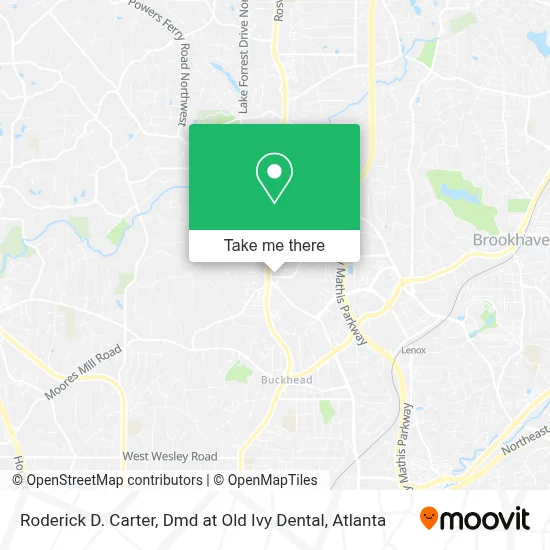 Roderick D. Carter, Dmd at Old Ivy Dental map