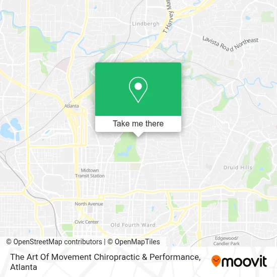 The Art Of Movement Chiropractic & Performance map