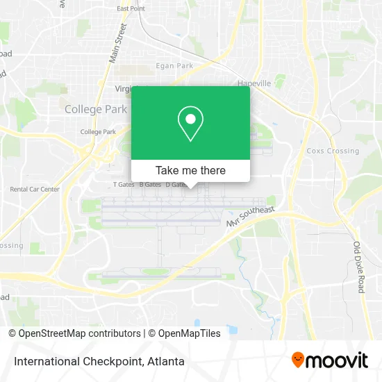 International Checkpoint map