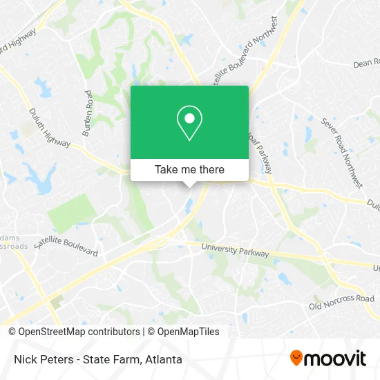 Nick Peters - State Farm map