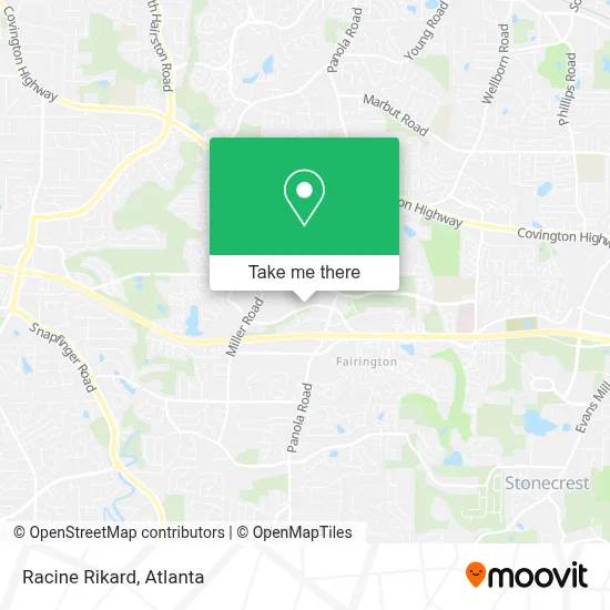Racine Rikard map