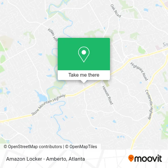 Amazon Locker - Amberto map