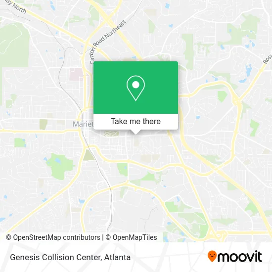 Genesis Collision Center map