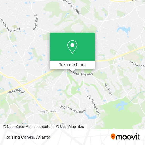 Raising Cane's map