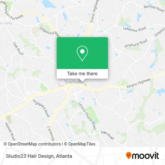 Studio23 Hair Design map