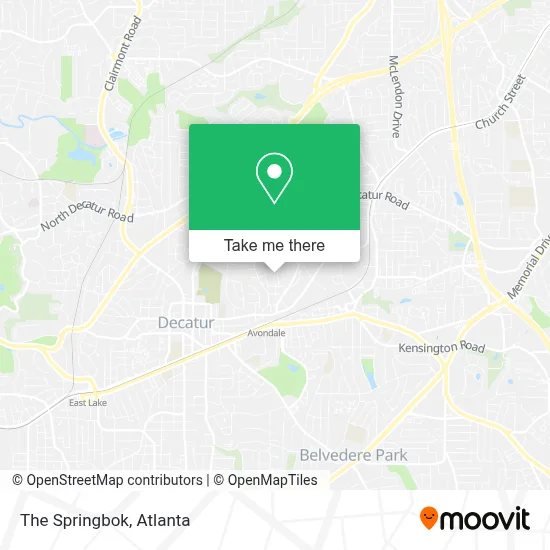 The Springbok map