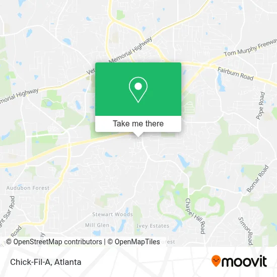 Chick-Fil-A map