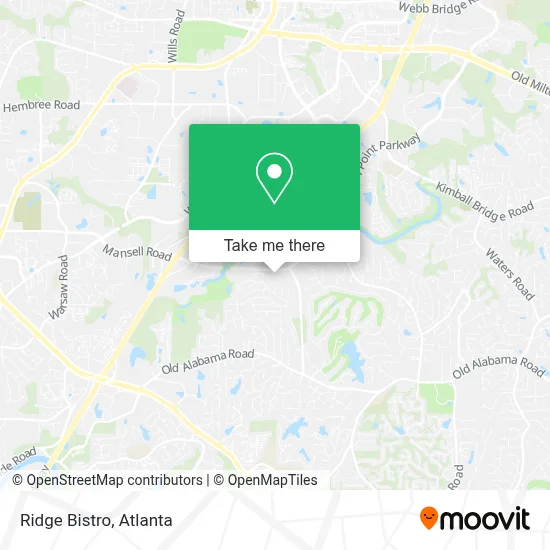 Ridge Bistro map