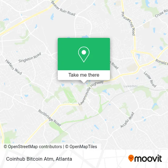 Coinhub Bitcoin Atm map