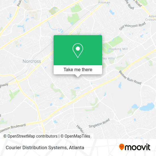 Courier Distribution Systems map