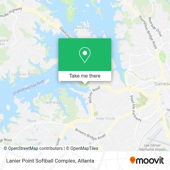 Lanier Point Softball Complex map