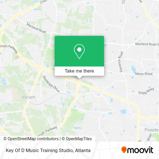 Key Of D Music Training Studio map