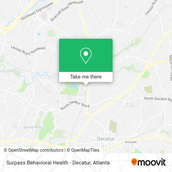 Surpass Behavioral Health - Decatur map