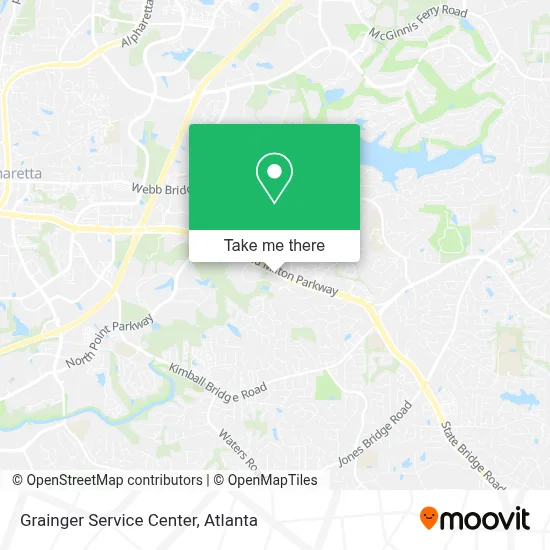 Grainger Service Center map