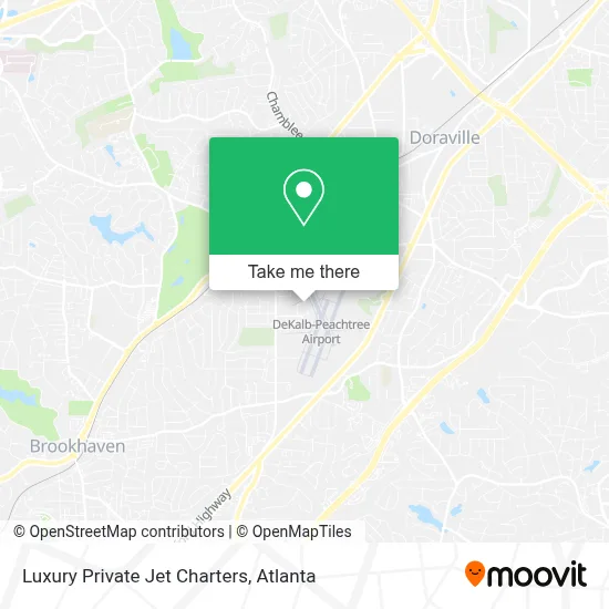 Luxury Private Jet Charters map