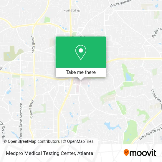 Medpro Medical Testing Center map
