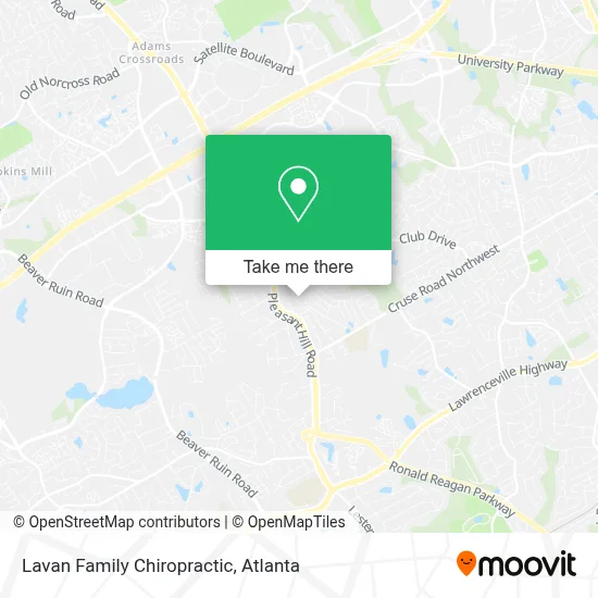 Lavan Family Chiropractic map