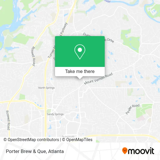 Porter Brew & Que map