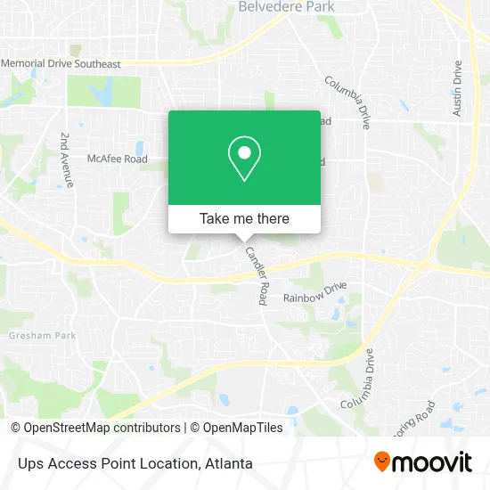 Ups Access Point Location map