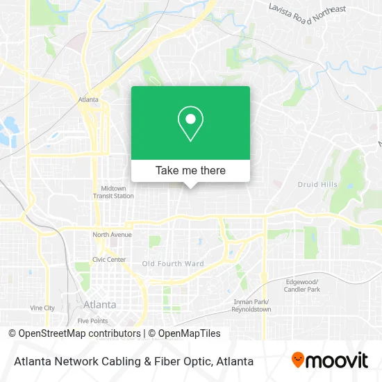 Atlanta Network Cabling & Fiber Optic map