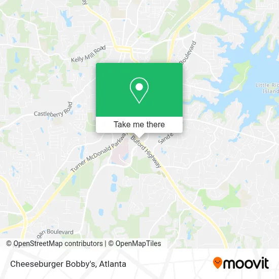 Cheeseburger Bobby's map