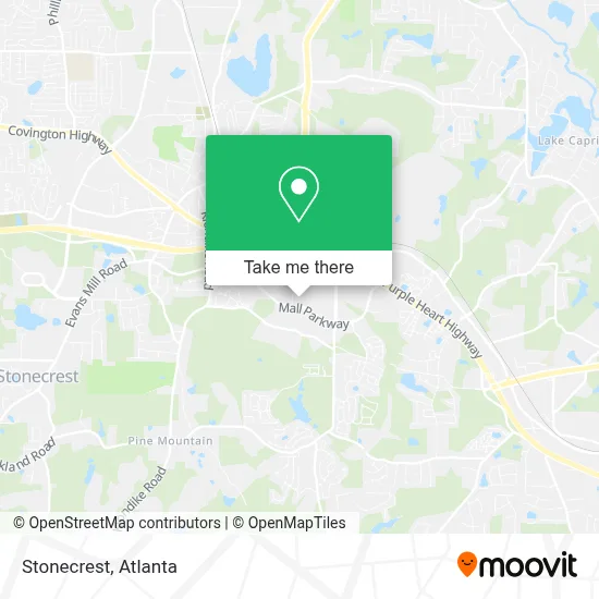 Stonecrest map