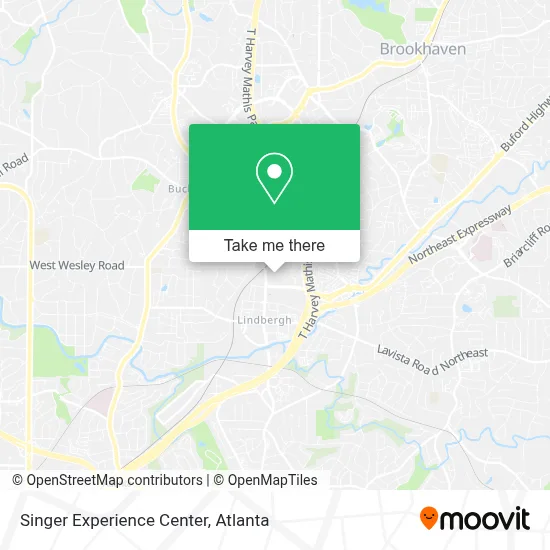 Singer Experience Center map