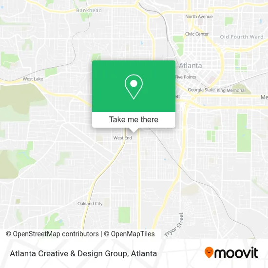 Atlanta Creative & Design Group map