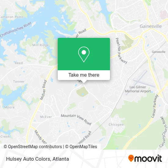 Hulsey Auto Colors map