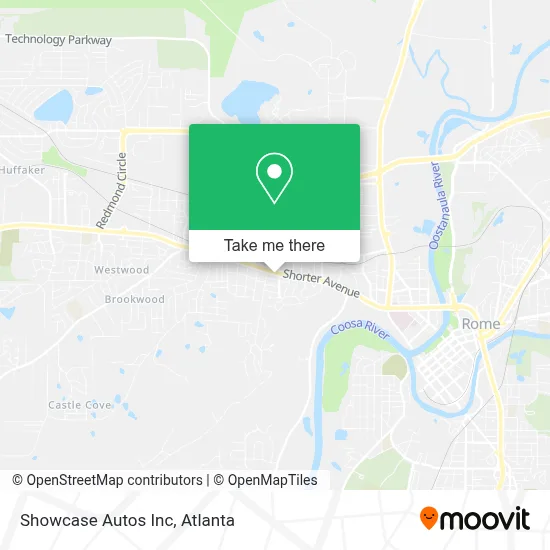 Showcase Autos Inc map
