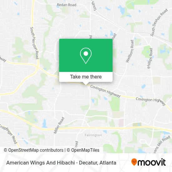 American Wings And Hibachi - Decatur map