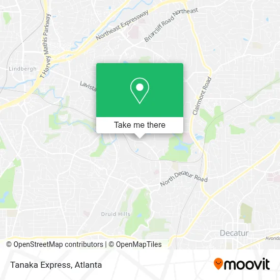Tanaka Express map