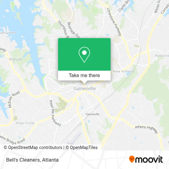 Bell's Cleaners map