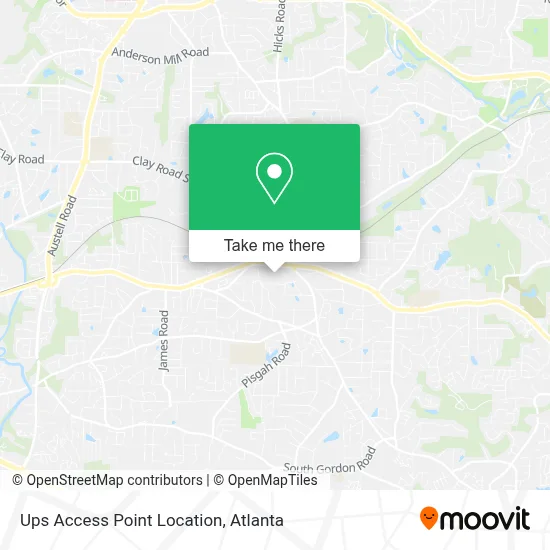 Ups Access Point Location map
